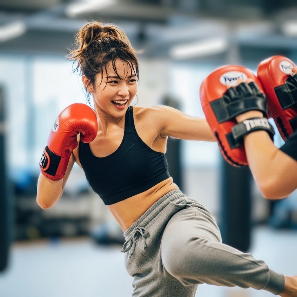 ミット打ち体験